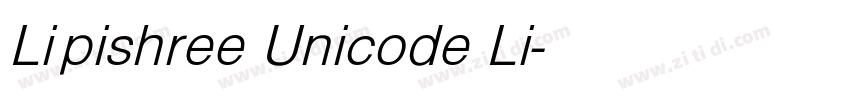 Lipishree Unicode Li字体转换